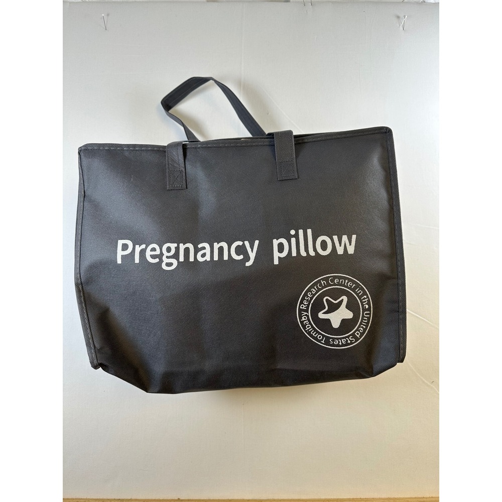 Tomibaby‎ Research Center Pregnancy Pillow Waist and Belly Support Gray with Bag